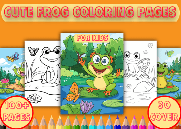 100+ Cute Frog Coloring Pages for Kids: A Creative Asset for Young Artists