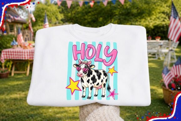 Holy Cow Cute Farm Animal PNG Clipart: A Designer’s Go-To Asset