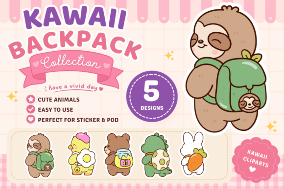 Kawaii Backpack Animal Back to School: A Creative Asset Deep Dive