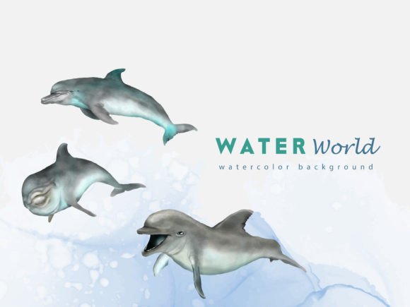 Under Sea Life Watercolor Background: A Dive into Creative Versatility